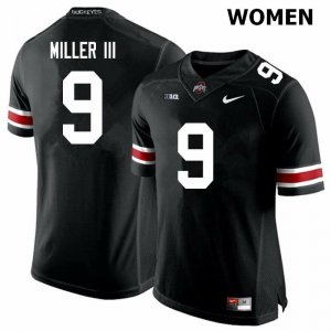 Women's Ohio State Buckeyes #9 Jack Miller III Black Nike NCAA College Football Jersey Comfortable CPC5644GP